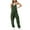 Army Green, variant on Diufon Womens Sleeveless Rompers V Neck Bodysuits Solid Color Tapered Pants Playsuits with Pockets