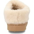 thumbnail image 4 of Clarks Womens Faux Fur Lined Clog Slipper Warm Cozy Indoor Outdoor Plush Slipper (Cinnamon Suede, 8), 4 of 6