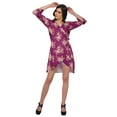 thumbnail image 4 of Moomaya Bathrobes For Women Wrap Printed Ruffle Style Bride Getting Ready Dress, 4 of 5
