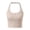 A#Beige, variant on Women Halter Neck Padded Tank Top Built-In Bra Camisole Summer Layering Tie-Back Design