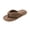 Coffee, variant on Women Fuzzy Flip Flop Slippers, Soft Plush Open Toe House Slippers, Warm Cozy Indoor Outdoor Comfort Slide Sandals