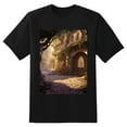 thumbnail image 2 of Plus Size Shirt for Women Black Tops for Women Short Sleeves Shirt for Women Castles T Shirt Crewneck Shirt for Women XS, 2 of 5