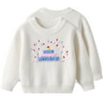 thumbnail image 2 of JIAYUE Girls Sweater Long Sleeve O-Neck Winter Knit Hand Embroidered Floral Design Soft Yarn Pullover For Baby Toddler Birthday Party Outfit Casual Warm Cozy Trendy Children Tops, 2 of 9
