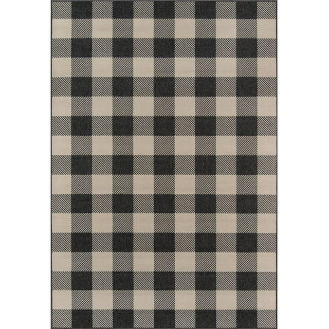 Momeni BAJA0BAJ25CHR2346 2 ft. 3 in. x 4 ft. 6 in. Baja25 Rectangle Area Rug - Charcoal
