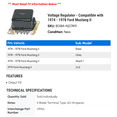 thumbnail image 2 of Regulator - Compatible with 1974 - 1978 Ford Mustang II 1975 1976 1977, 2 of 2