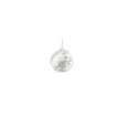 thumbnail image 3 of Northlight 3ct White and Silver Embellished Shatterproof Christmas Ball Ornaments 3" (75mm), 3 of 3
