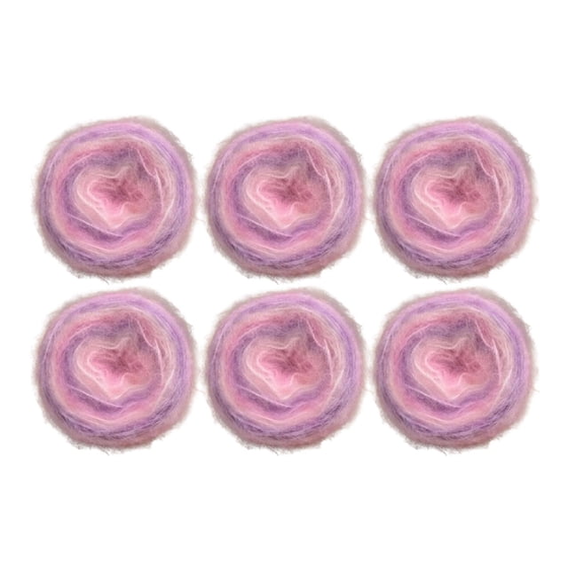 HILABEE Kit de Départ au Crochet Fait Main en Fil Dégradé 6x pour Gants au Crochet Châle D