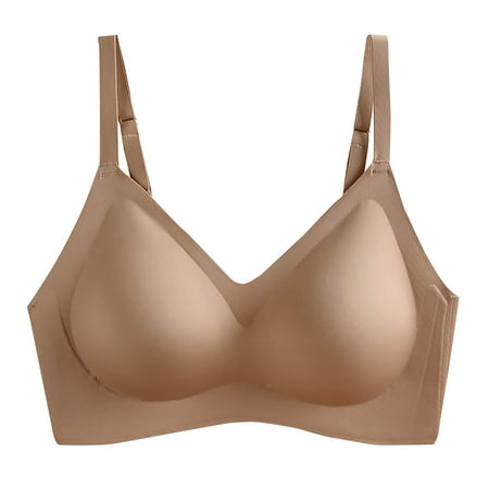 EDHITNR Womens Sports Bras Under $10 Womens Sports Bras Multipack  Fashion Women Solid Color Thin And Light Wireless Removablejelly Adhesive Soft Support Together Daily Bra Today Clearance