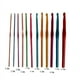 thumbnail image 2 of 12 Uds. Ganchos de ganchillo de aluminio multicolores agujas de tejer de hilo de 2mm a 8mm, 2 of 5