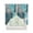 Turquoise, variant on Sage Green Grey Swag Valances for Windows, Modern Oil Painted Abstract Art Aesthetics Rod Pocket Sheer Valances for Windows, Swag Toppers Light Filtering for Kitchen Living Room 2 Panels 36''x63''