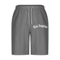 thumbnail image 5 of ctdiral Big and Tall Beach Shorts for Man Summer Loose Fit Drawstring Lounge Shorts Letter Print Straight Leg Short Pants with Pockets, 5 of 5