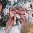 thumbnail image 6 of Rose Gold Velvet Wired Ribbon with Glitter Back 2.5 Inch Mauve Christmas Ribbon Wired Reversible Ribbon for Christmas Tree, Gift Wrapping, Crafts, Wreaths Supplies, Topper Bows (10 Yards), 6 of 7