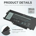 thumbnail image 6 of K5XWW Battery For Dell Latitude 7389 7390 L3180 5285 5289 2 in 1 71TG4 60Wh, 6 of 9