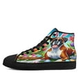 thumbnail image 3 of Boxer Dog Easter Day High Top Canvas Shoes Sneakers Black Size 7, 3 of 7