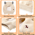 thumbnail image 3 of Orejeras para mascotas, protección auditiva para perros en invierno, envoltura cálida para la cabeza, protección para mascotas del ruido y la ansiedad., 3 of 5