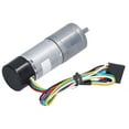 thumbnail image 1 of Moteur à Engrenages DC, Moteur Réducteur de Codeur JGA25-371, Codeur de Vitesse de Mesure de Signal de Rétroaction Voiture Intelligente Dédiée, pour Robots, Bascule de Caméra, 1 of 8