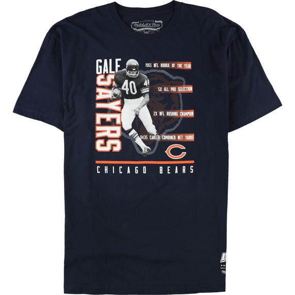 Mitchell & Ness Mens NFL Player Stat Graphic T-Shirt sayers 2XL