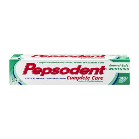 Pepsodent® Complete Care Enamel-Safe Whitening Smooth Mint Toothpaste 6 oz.