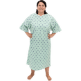 thumbnail image 3 of 3 Pack - Hospital Gown IV Snap Sleeves - One Size Fits All (Large - 2XL) - Tie Back - Imperial Print, 3 of 12