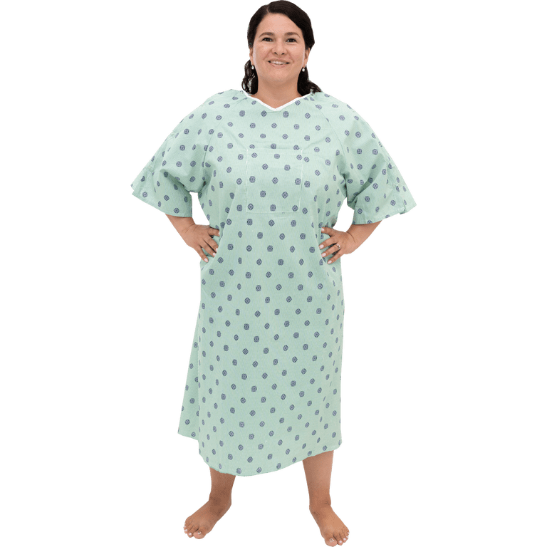 3 Pack - Hospital Gown IV Snap Sleeves - One Size Fits All (Large - 2xl) - Tie Back