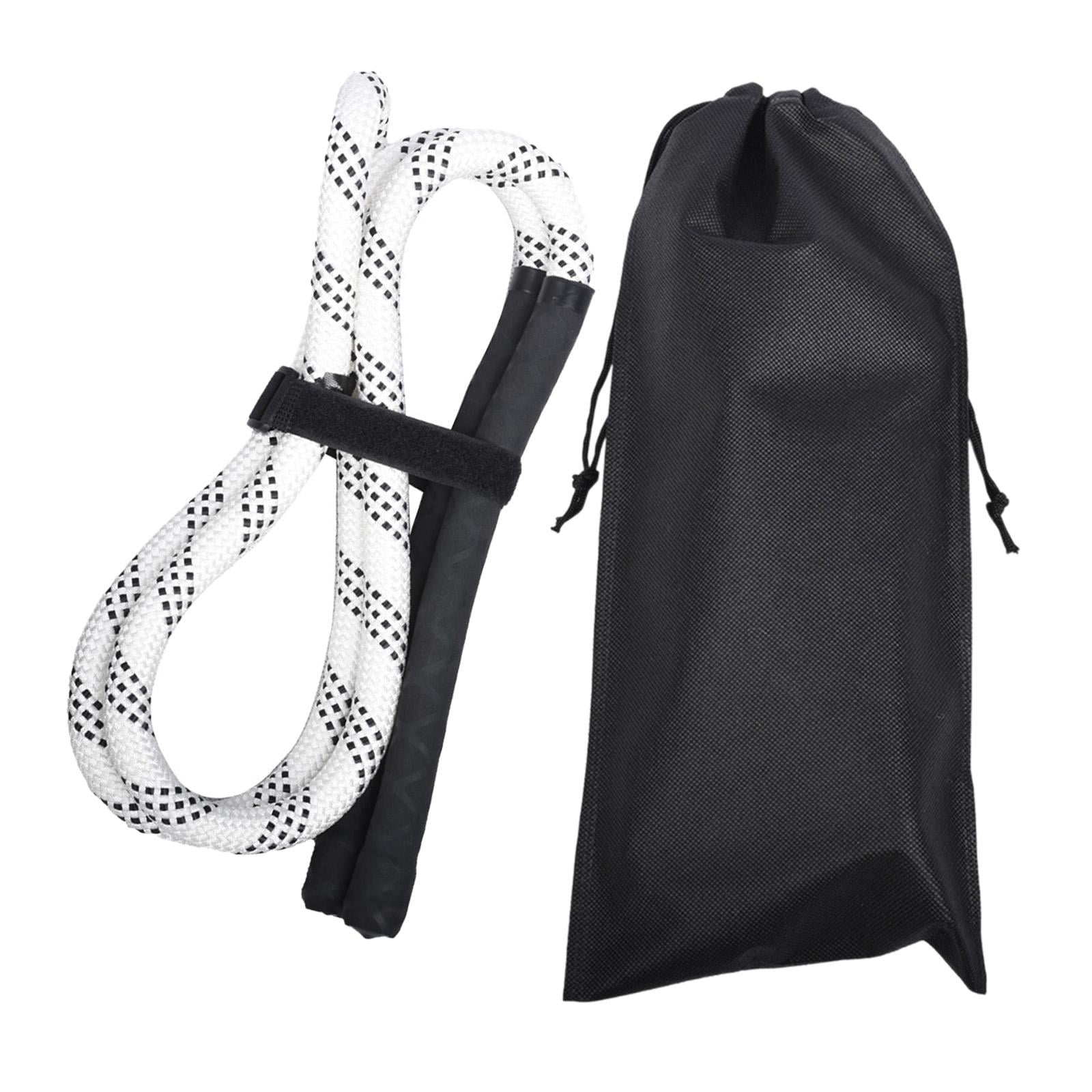 harayaa Golf Swing Rope Trainer Golf Practice Anti Slip Grip Golf Swing White Rope BlackGrip
