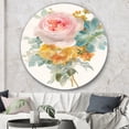 thumbnail image 3 of Designart 'Multicolor French Bouquet I' Traditional Metal Circle Wall Art, 3 of 3