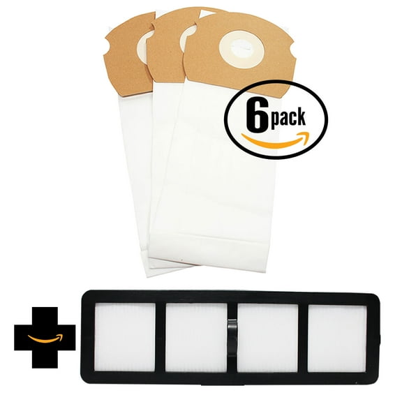 18 Replacement Eureka AirSpeed ASM1066 Vacuum Bags & 1 HEPA Filter - Compatible Eureka AS Vacuum Bag & EF-6 Filter