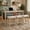 Light Oak, variant on 59 Inch Bar Table Set with Power Outlet, USB Ports and 3 Padded Stools, Behind Couch Table for Living Room, Brown