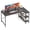 Black, variant on EDX L Shaped Computer Desk, 47 Inch Corner Desk Gaming Table Writing Study Workstation for Home Office, Black