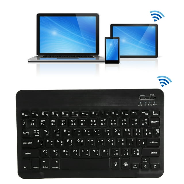 Keyboard, 10in RGB Backlight Fast Typing Keyboard For Tablets For Laptops For Smartphones Black