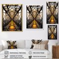 thumbnail image 4 of Designart "Energy Trails Power Lines painting" Cityscapes Floater Framed Canvas Wall Art, 4 of 7