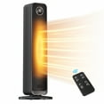 thumbnail image 4 of Space Heater Indoor, 25" Electric Heaters with Remote, 75° Oscillation, ECO Mode, 12H Timer, 30dB Quiet Heating, Safe Energy Efficient Heaters for Large Room, Bedroom, 4 of 9