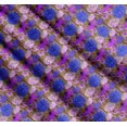 thumbnail image 3 of Soimoi Cotton Poplin Fabric Purple & Lavender Blue Flower Floral Decor Fabric Printed Yard 42 Inch Wide, 3 of 7