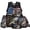 American Flag Fish, variant on Yuyamidu Cool Dragon Backpack for School 17 Inch Bookbag and Lunch Box Set for Boys Large Capacity School Bag with Water Bottle Holder 4 Pcs
