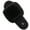 Black, variant on LongBay Women's Fuzzy Faux Fur Memory Foam Cozy Flat Spa Slide Slippers Comfy Open Toe Slip On House Shoes Sandals