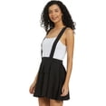 thumbnail image 3 of Stylore Women's Basic Versatile Stretchy Mini Skater Suspender Skirt Black S, 3 of 5