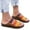 Brown, variant on Ichuanyi Womens Shoes Women's Ladies Fashion Mixed Color Slip On Wedges Sandals Casual Slipper Shoes