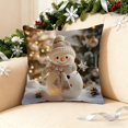thumbnail image 4 of CaiYueKe Christmas Pillow Cover Holiday Decor Santa Snowman Reindeer Festive Throw Pillowcase Soft Living Room Bedroom Couch Seasonal Home Decorations, 4 of 7