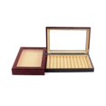 thumbnail image 3 of unique 12 Grid Wooden Pen Display Case Storage Luxury Fountain Case Transparent Window Pen Box- Organizer, 3 of 5