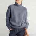 thumbnail image 6 of Misright Women's Turtleneck Sweater, Long Sleeve Knit Pullover with Soft Warm Design for Winter, 6 of 9