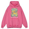 thumbnail image 4 of Sudadera con capucha retro desgastada con la frase "La luna le dijo a la hermana el sol: ámate a ti mismo" para hombre, ropa de calle de hip hop, 100 % algodón, 4 of 5