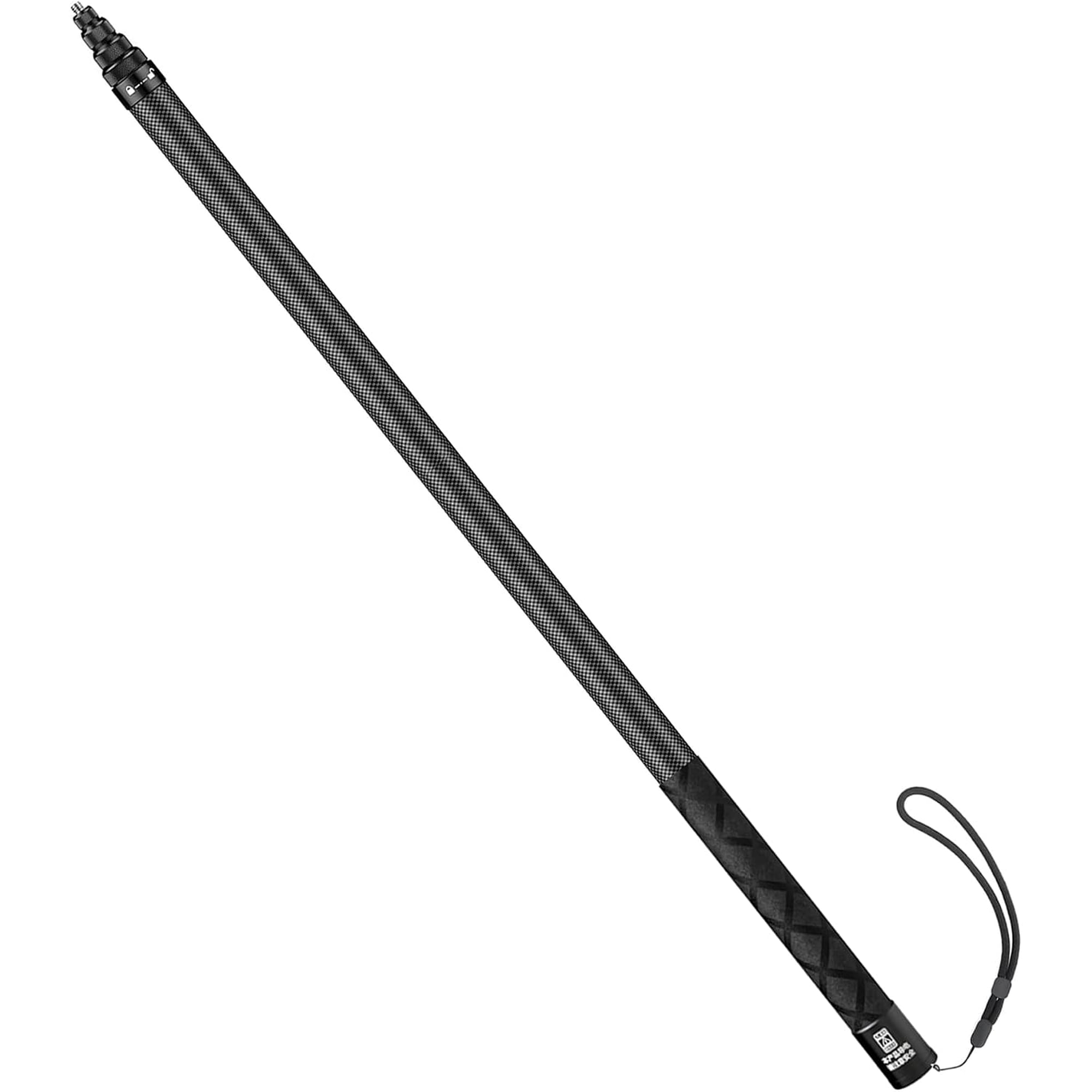 110"/2.8m Invisible Selfie Stick Carbon Fiber Long Pole Invisible for GoPro 13 12 11 10 DJI Osmo Nano Action 6 5 Pro 4 Pocket 3 Insta360 X5 X4 GO3 Ace Pro 2（Silicone Handle）