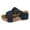 Dark Blue, variant on Mostsola Cork Footbed Sandals for Women 2025 Casual Slip on Shoes Platform Wedge Sandals Slippers