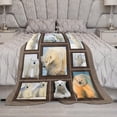 thumbnail image 6 of Polar Bear Blanket Cute Funny Bear Winter Throw Blankets for Couch Sofa Bed Stuff Decor Soft Cozy Fleece Plush Warm Flannel Bedding Blanket Gifts for Baby Boys Girls Kids Women Adults Lover 60"x80", 6 of 6
