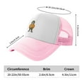 thumbnail image 6 of PAYOHTO Kids Hype Beast Skull Baseball Hat Back Adjustable Mesh Breathable Hats Pink Trucker Cap Outdoor Fishing Sun Caps for Boys or Girls ages 4-10, 6 of 9