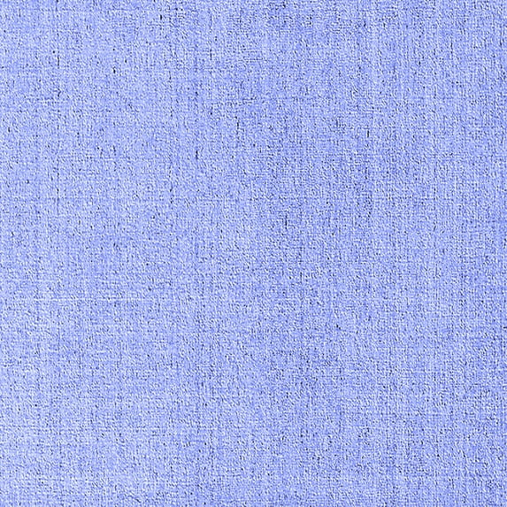 Ahgly Company Machine Washable Indoor Square Solid Blue Modern Area Rugs, 6' Square