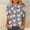 Gray, variant on Women's Christmas Sweatshirt Santa Claus Graphic Pullover 3/4 Sleeve Casual Holiday Tops Cute Xmas Shirts