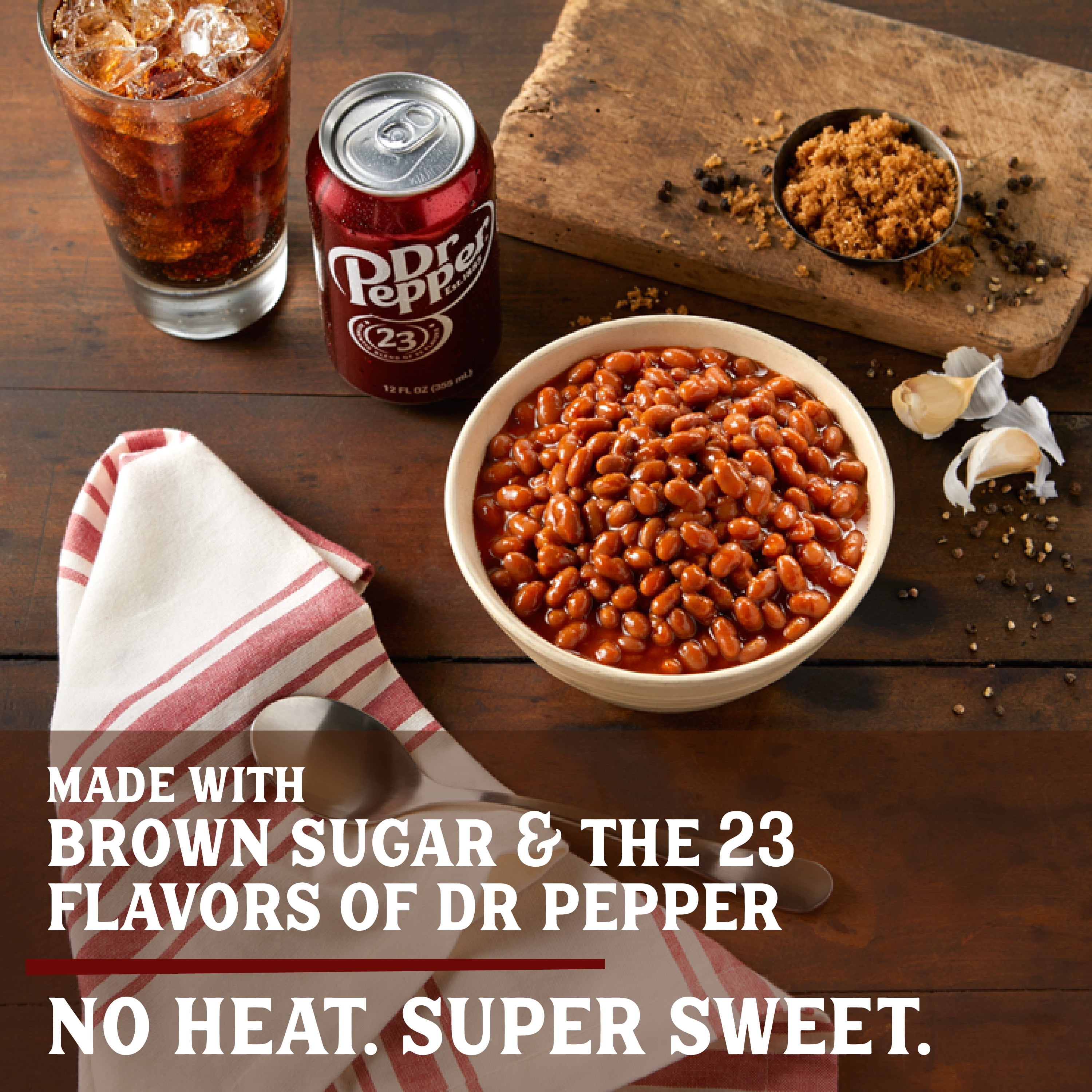 SERIOUS Bean Co Sweet and a Bit Sassy Dr Pepper Baked Beans, 16 Oz Can