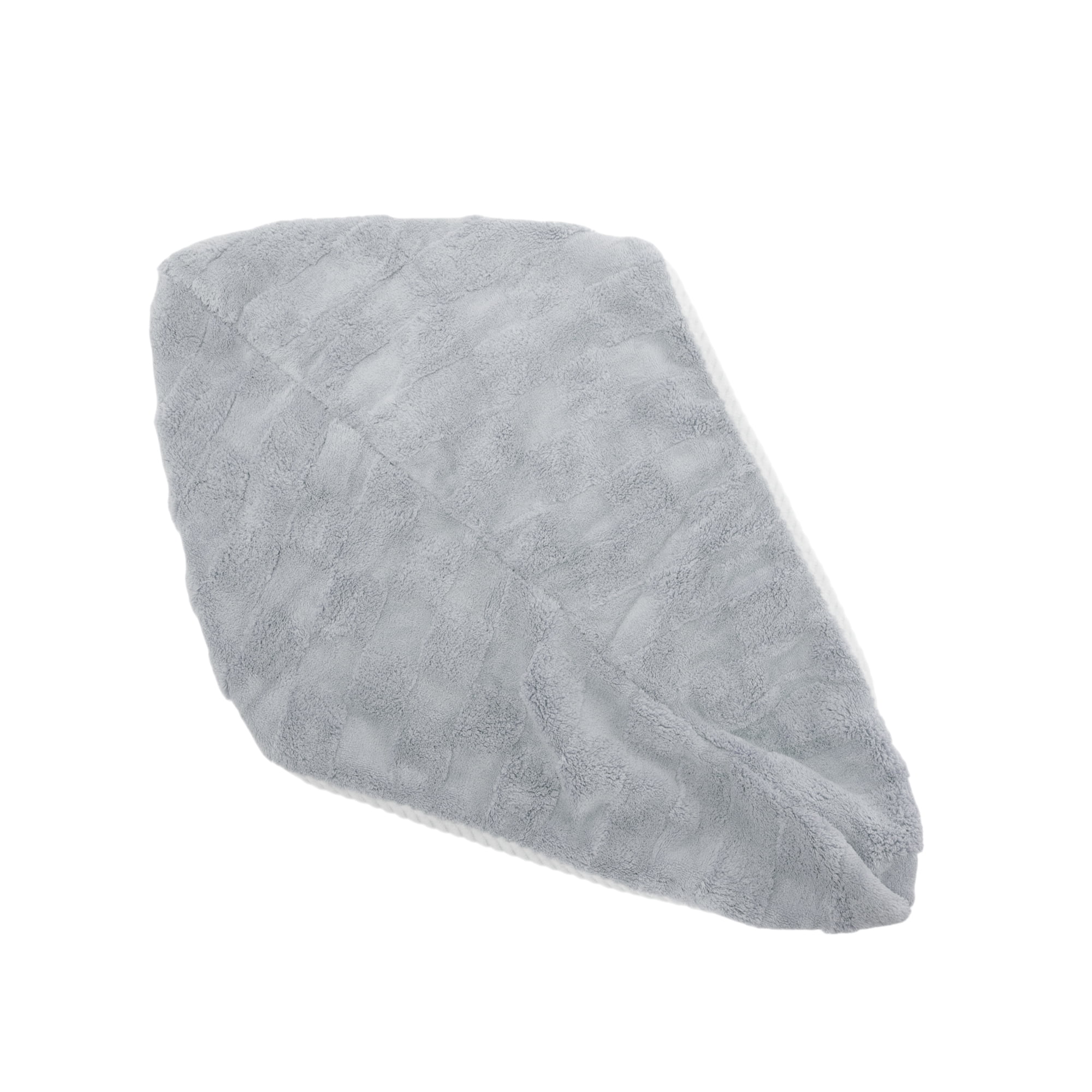 Unique Bargains 1pc Water-absorbent Quick Drying Hair Towel Wrap 26.38"x 10.24" Gray