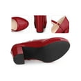 thumbnail image 2 of BLISSFUL STEP Platform Mary Janes Block Heels Pumps for Women, 2 of 5
